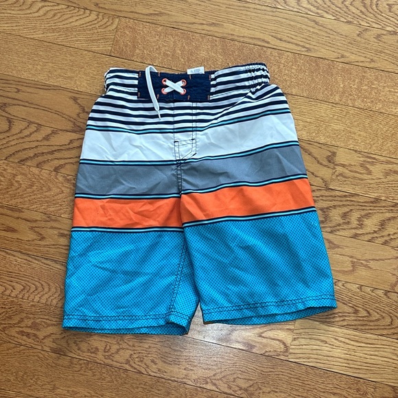 Cherokee Kids Striped Blue and Orange Shorts - Picture 1 of 2